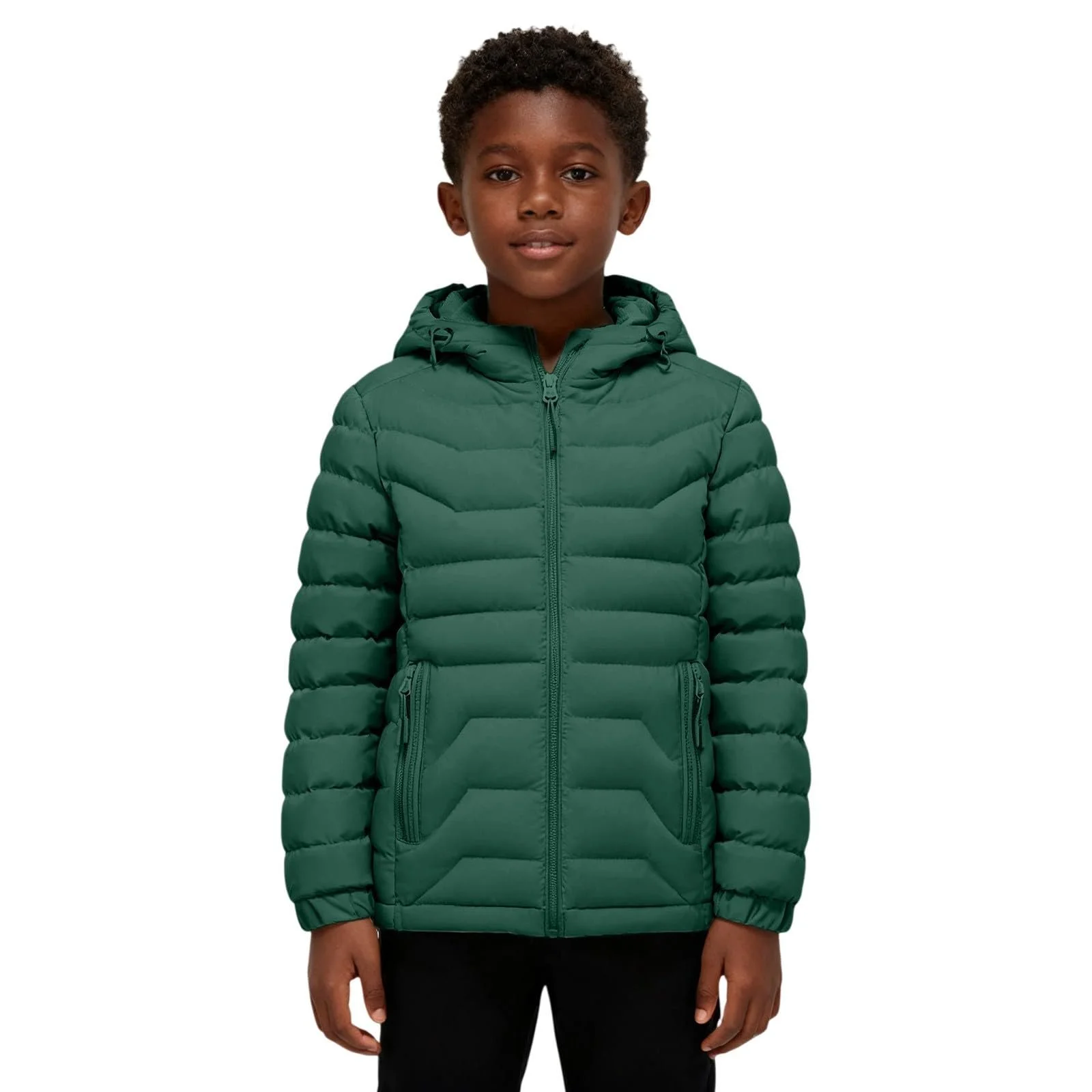 Зимняя куртка Generisch для мальчиков со съемным капюшоном, утепленная, для активного отдыха, зимнее пальто для девочек, теплая зимняя куртка на подкладке для активного отдыха, детская куртка с карманами, фото №4