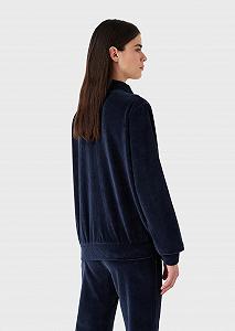 Свитер Emporio Armani Женский Велюровый В рубчик synthetic.ua - Фото 1