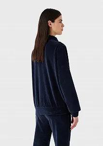 Свитер Emporio Armani Женский Велюровый В рубчик synthetic.ua - Фото 1