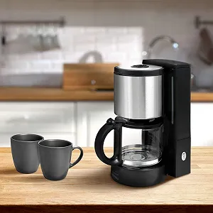 Капельная кофеварка KA 8101 swi 1080 Вт 10 чашек черная нержавеющая сталь synthetic.ua - Фото 1