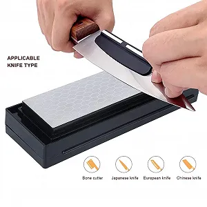 Точильний камінь набір високої твердості з підставкою-футляром synthetic.ua - Фото 1