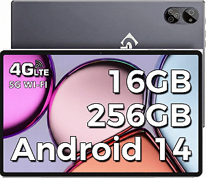 Планшет 10.1" Full HD TYD 109 Pro 8+8/256Gb 4G 2-SIM 8 ядер Android 14 8000 mAh Black - Фото 1