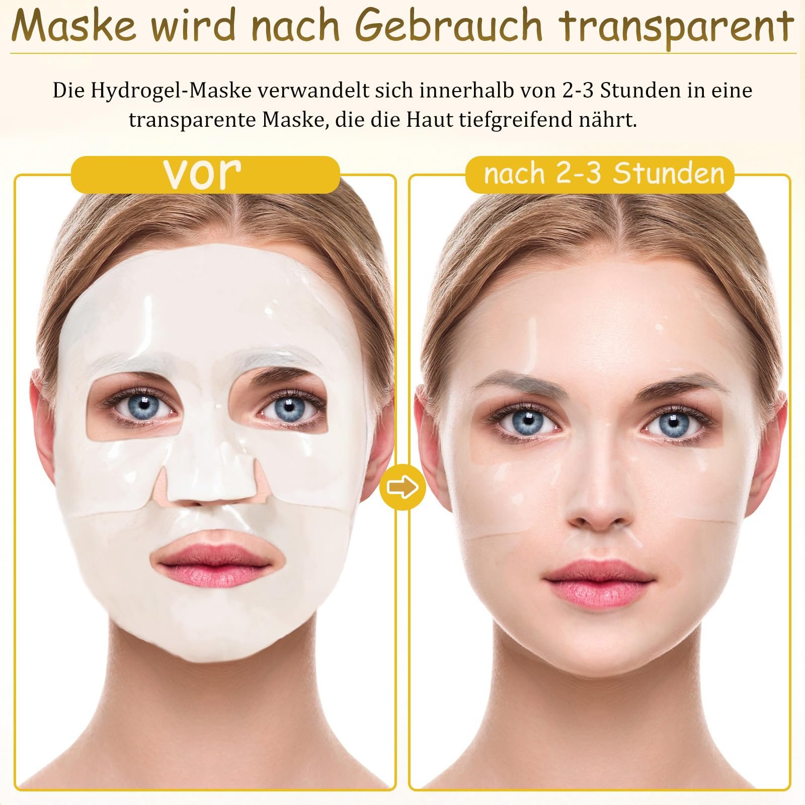 Гідрогелева маска для обличчя Snail Mucin Glass Glow, 4 шт, фото №6