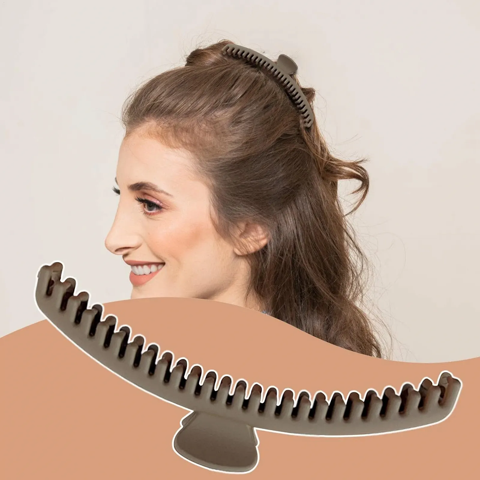 Шпильки для волосся 2 шт Банан Великі Міцні, фото №6