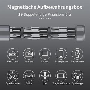 Набір викруток Precision 39 в 1 Mini S2 Alloy Steel Grey synthetic.ua - Фото 1