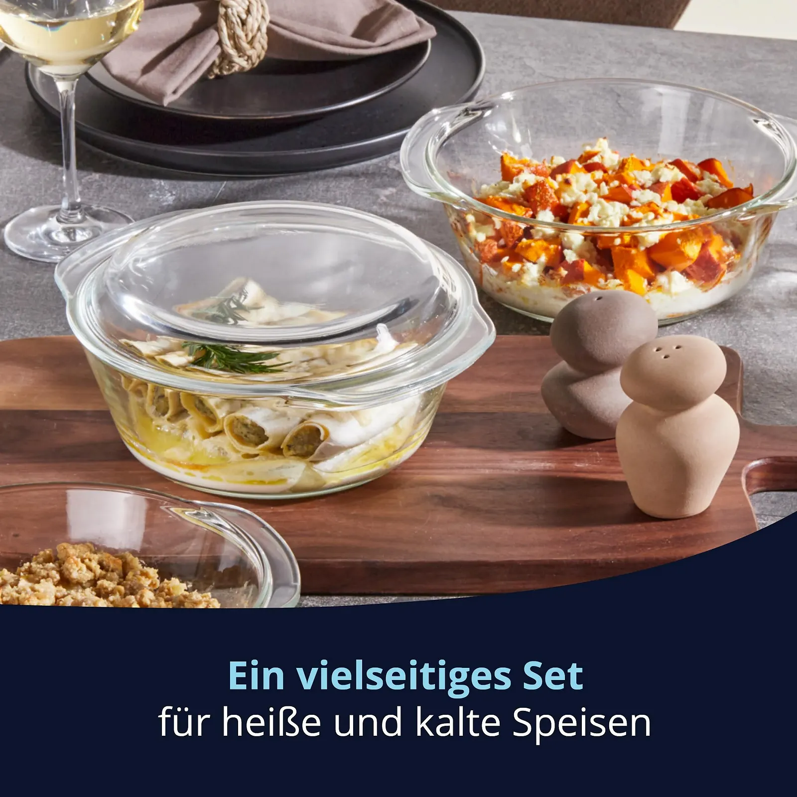 Форма KHG скляна з кришкою 1.5 л 23 x 10 x 21 см кругла прозора, фото №7