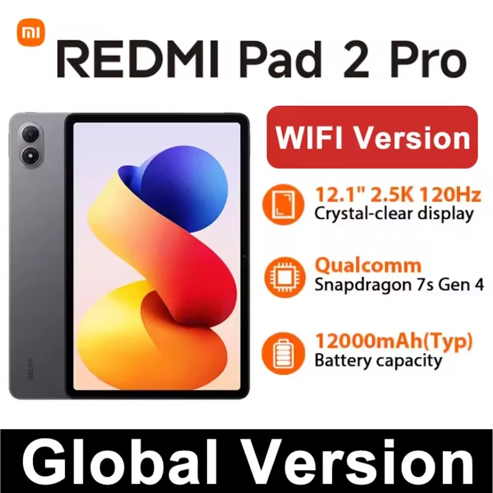 Планшет Xiaomi Redmi Pad 2 Pro 12.1" 2.5K Snapdragon 7s Gen4, фото №1