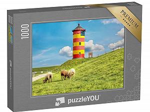 Пазл puzzleYOU Puzzle Collection North Sea "Овцы перед маяком Пильсум на немецком побережье Северного моря" 1000 элементов - Фото 1