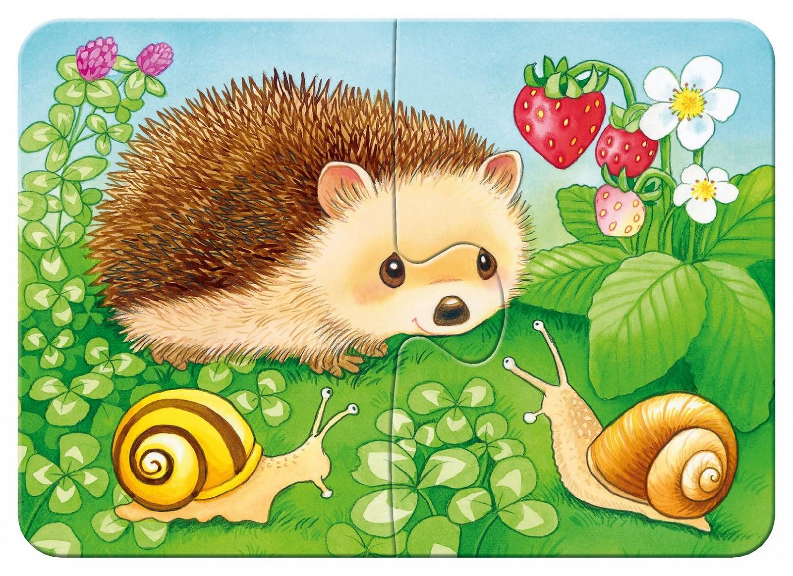 Пазл Ravensburger My First Puzzle Милі мешканці саду Сірий, фото №4