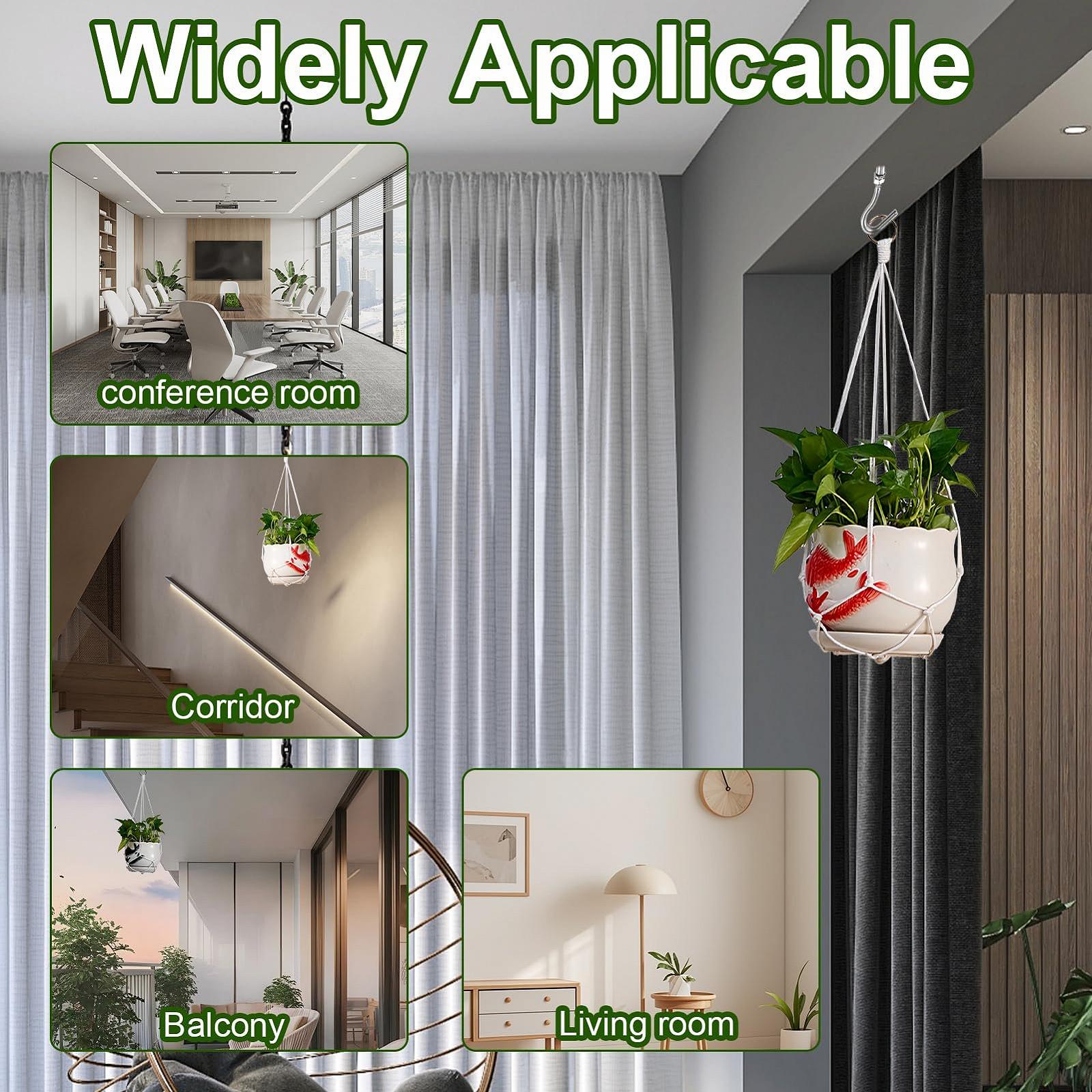 Підвісні кошики макраме 2 штуки, для рослин, 55 см, декор бохо, фото №5 Підвісні кошики макраме 2 штуки, для рослин, 55 см, декор бохо, фото №5