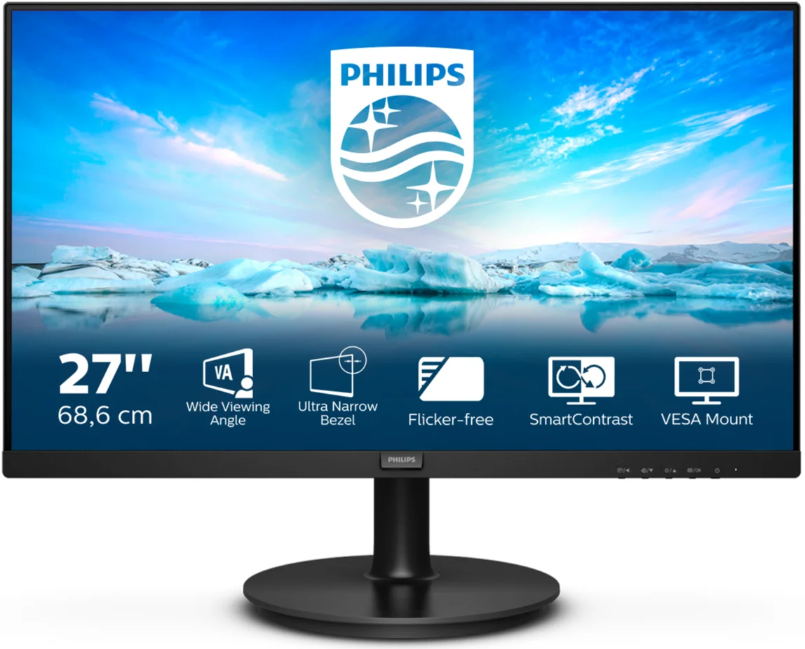 Монитор 27" Philips V Line 271V8L Full HD VA 75 Гц, фото №1