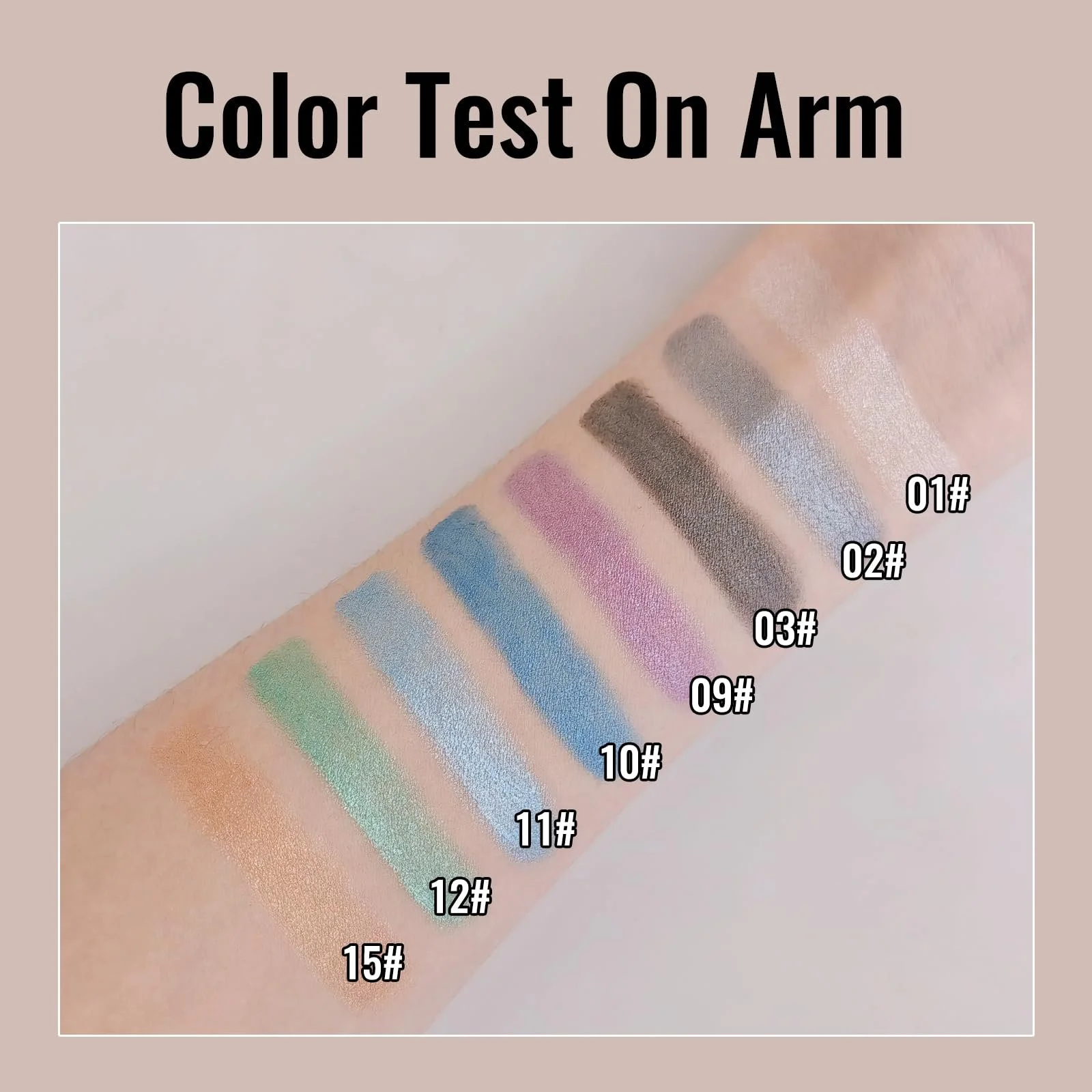 Тени для век Erinde Карандаш Блестящий Фиолетовый Водостойкий, фото №6