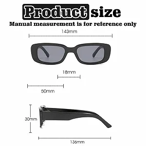 Солнцезащитные очки Прямоугольные WIYETY Набор из 8 штук synthetic.ua - Фото 1