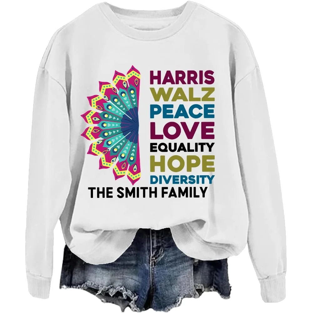 Унисекс свитшот Peace Love Equality Hope Diversity Peace Love Equality Hope Diversity, фото №1