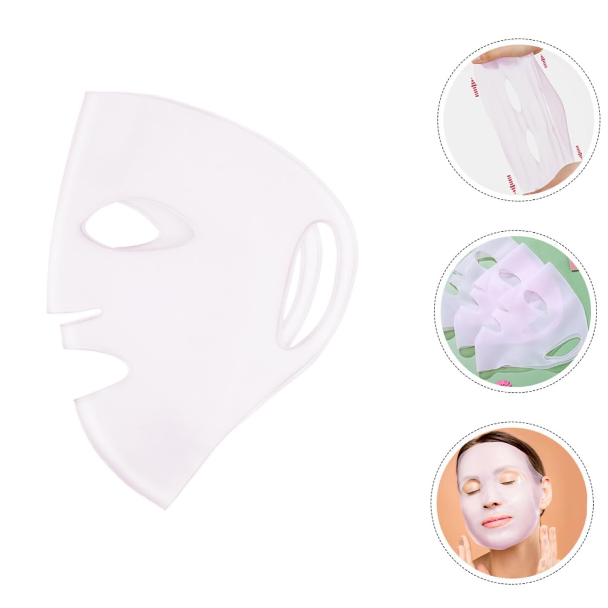 Маска для обличчя Healvian Силіконова Багаторазова Набір з 3 штук, фото №7