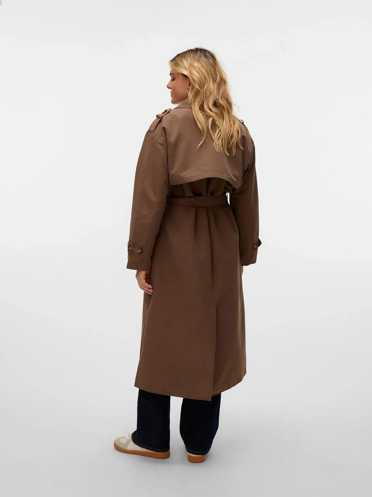Тренчкот VERO MODA Vmchloe Long Trenchcoat Ga Noos, фото №6 Тренчкот VERO MODA Vmchloe Long Trenchcoat Ga Noos, фото №6
