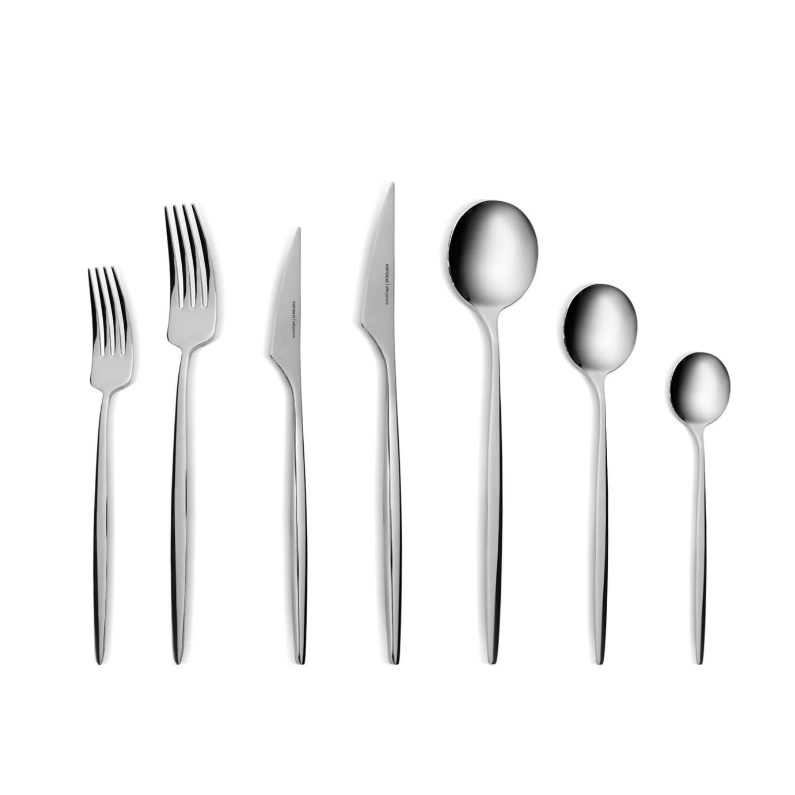 Набір столових приборів Karaca Braga на 12 персон 84 предмети Срібний, фото №1