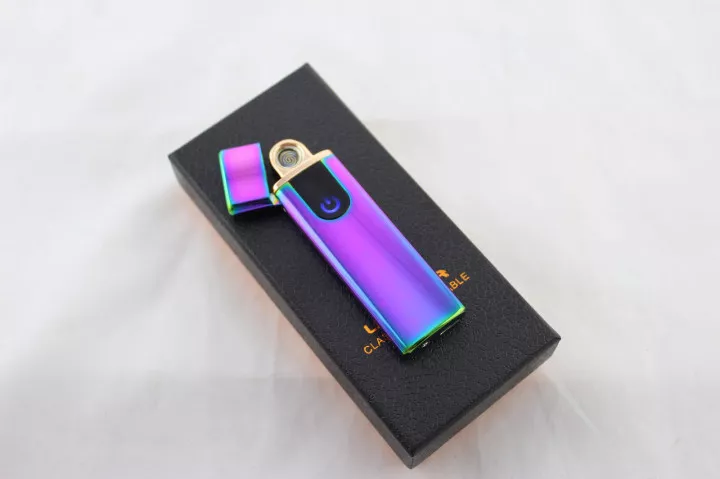 Зажигалка сенсорная USB спиральная электрическая HLV ZA-752 Хамелеон, фото №1