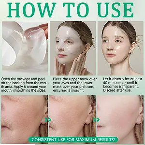 Маска для обличчя Organic Collagen Real Deep, Зволожуюча, 6 шт в упаковці synthetic.ua - Фото 1