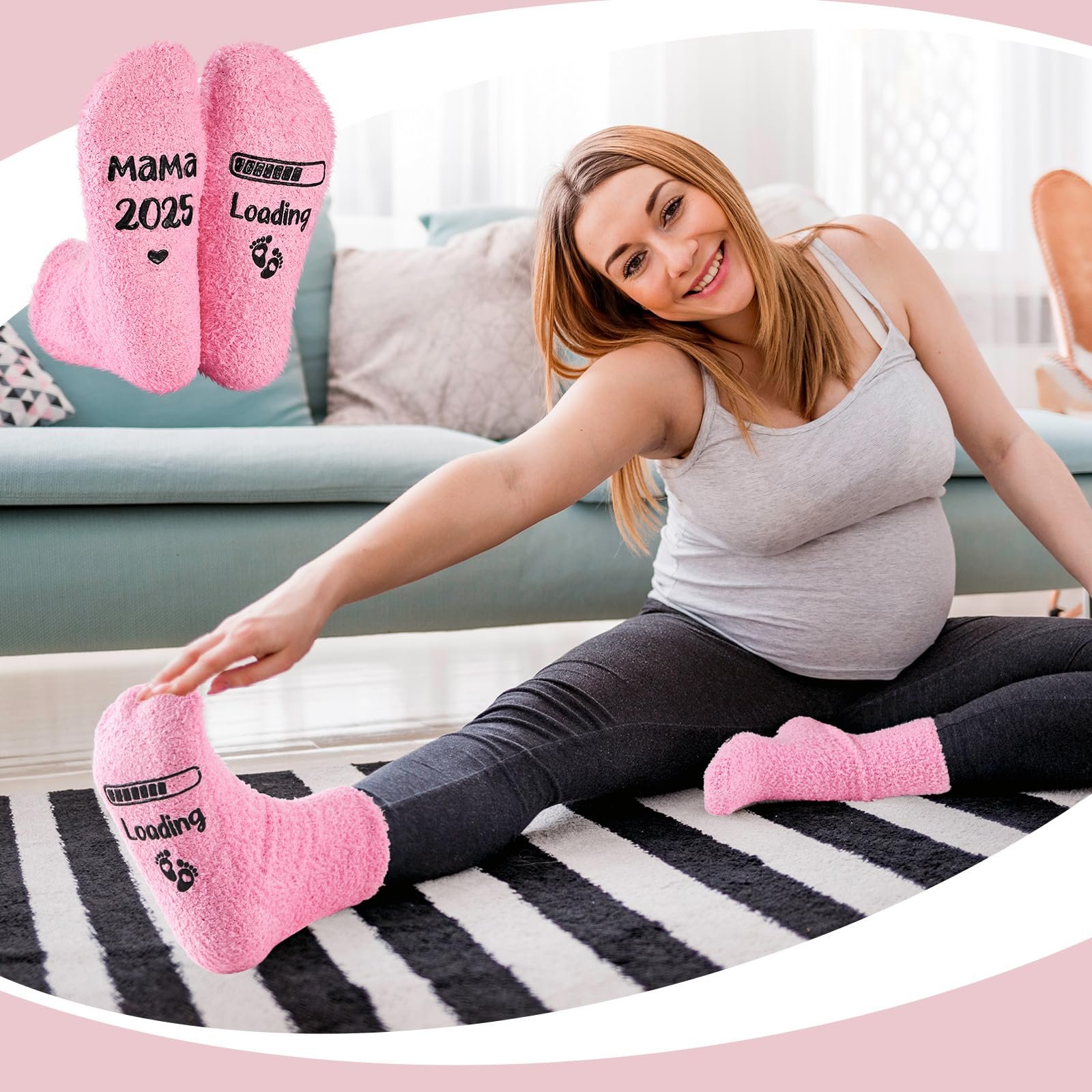 Носки Jadive Mum 2025/2026 Loading Нескользящие носки с подарочной коробкой, фото №4