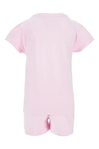 Піжама Disney Frozen Футболка та шорти з Ельзою та Анною для дівчат, 2 шт synthetic.ua - Фото 1