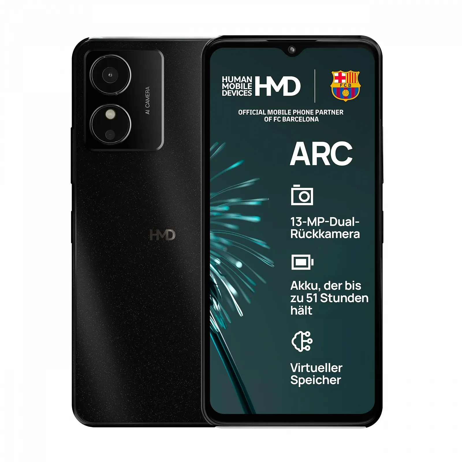 Смартфон HMD Arc 4GB RAM/64GB 6.51" HD Black, фото №1