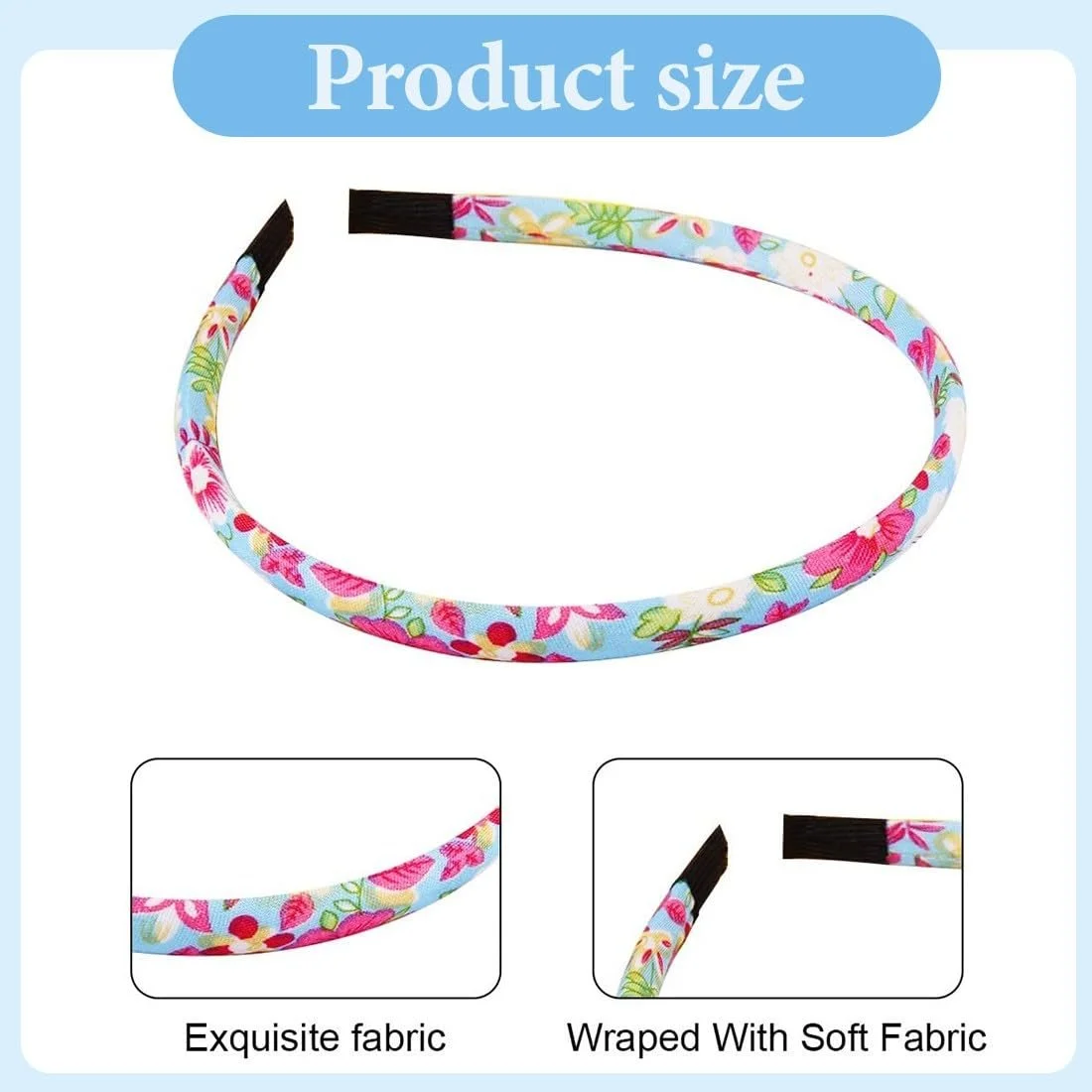 Обруч для дівчинки ясельного віку Квітковий, фото №2