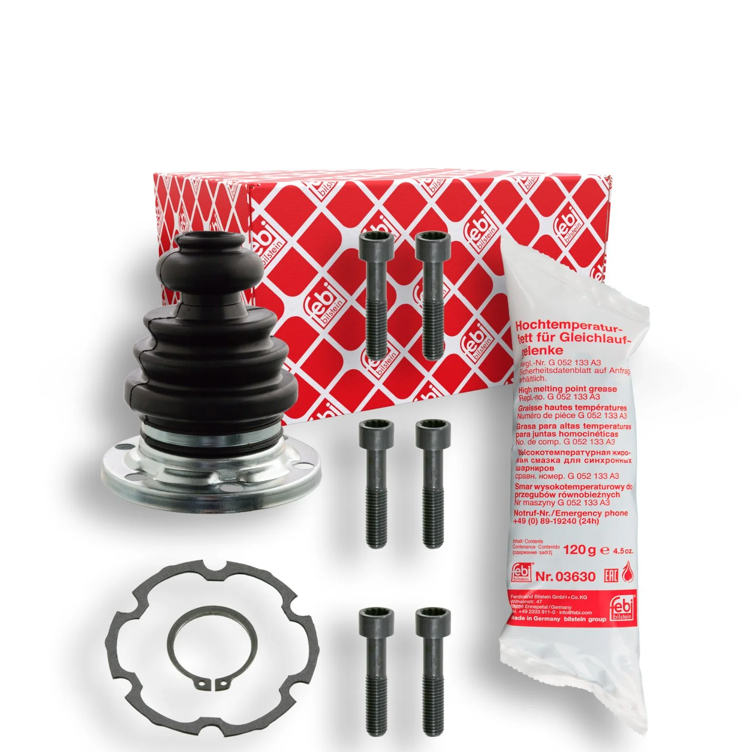 Комплект пыльника приводного вала FEBI BILSTEIN 03636 для AUDI SKODA VW задний мост, фото №1