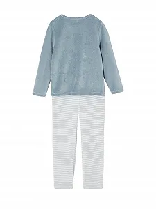 Комплект піжам (2 шт.) Vertbaudet для дівчинки, велюр, з хмарним принтом ціна на synthetic.ua - Фото 1 Комплект піжам (2 шт.) Vertbaudet для дівчинки, велюр, з хмарним принтом synthetic.ua - Фото 1