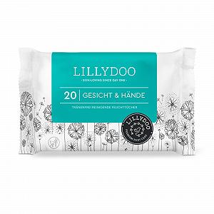 Вологі серветки LILLYDOO для обличчя та рук, 20 шт - Фото 1