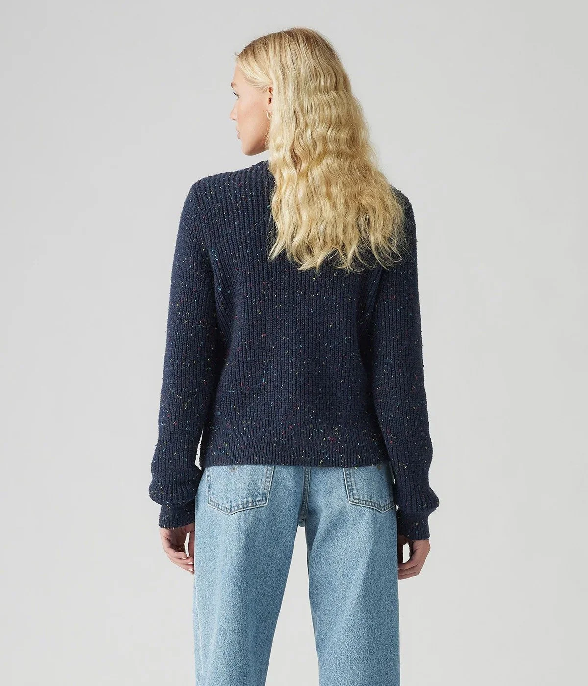 Жіночий пуловер Levi's Snowflake Pullover у відтінку Blue Blazer Confetti - XS, фото №2