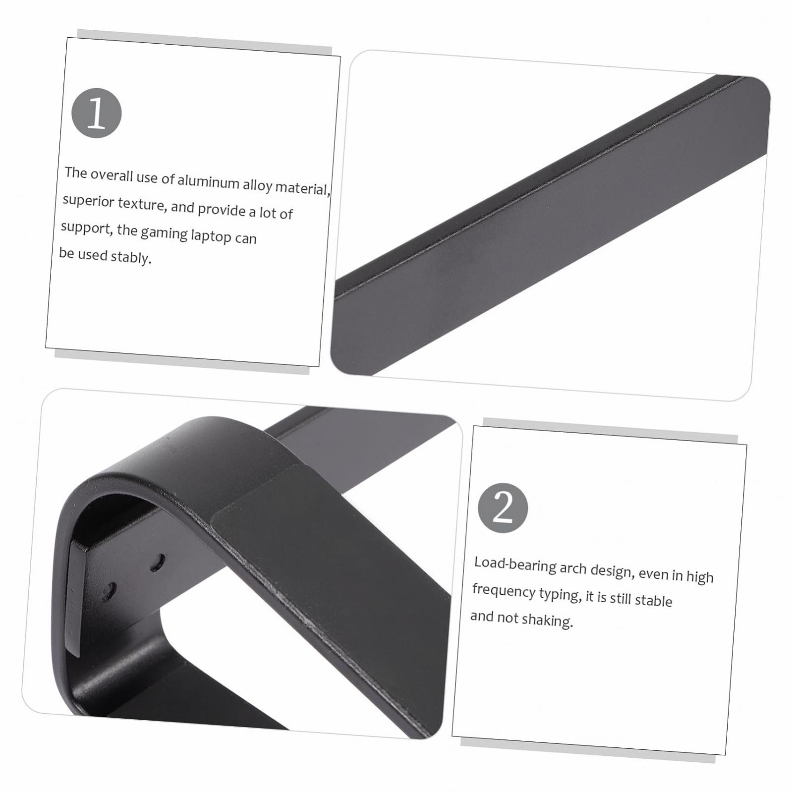 Подставка для ноутбука TEHAUX из алюминиевого сплава, эргономичная, нескользящая, стабильная для игр и офиса, фото №3 Подставка для ноутбука TEHAUX из алюминиевого сплава, эргономичная, нескользящая, стабильная для игр и офиса, фото №3