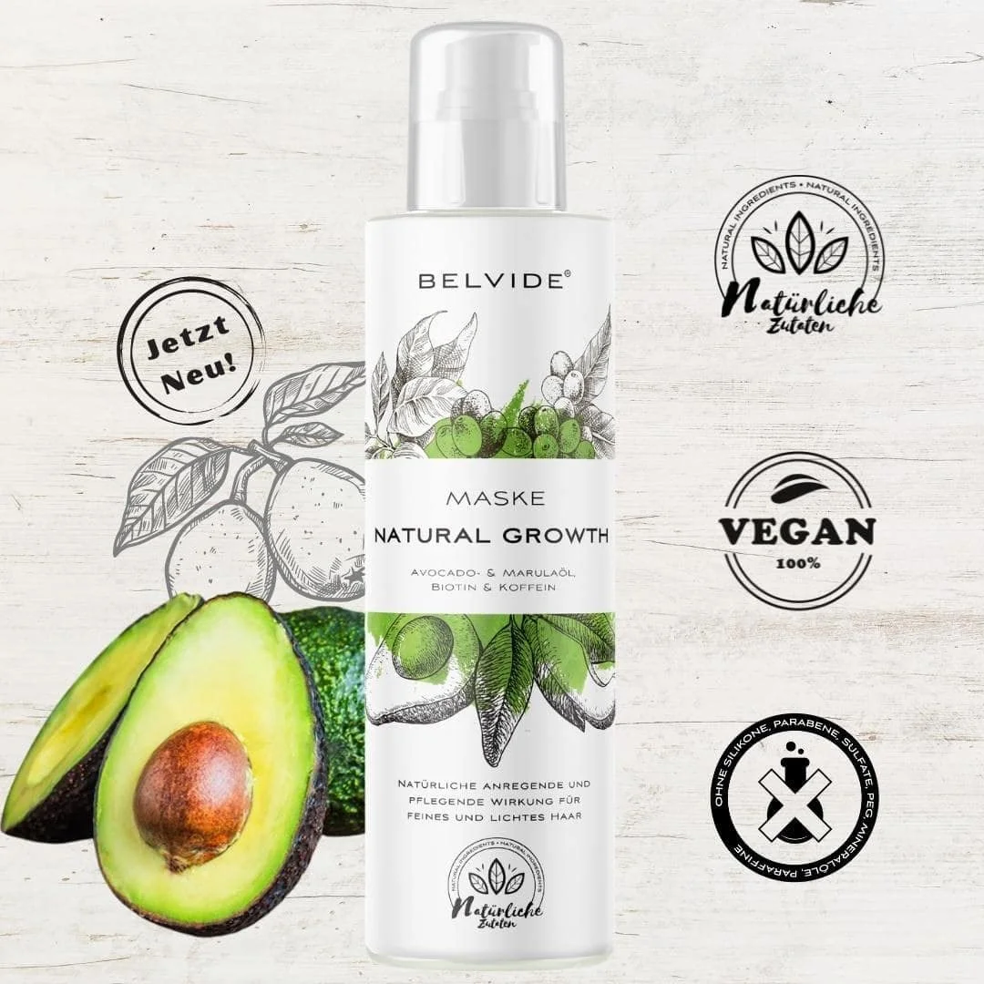 Маска Belvide Naturkosmetik Натуральна для росту волосся, фото №4