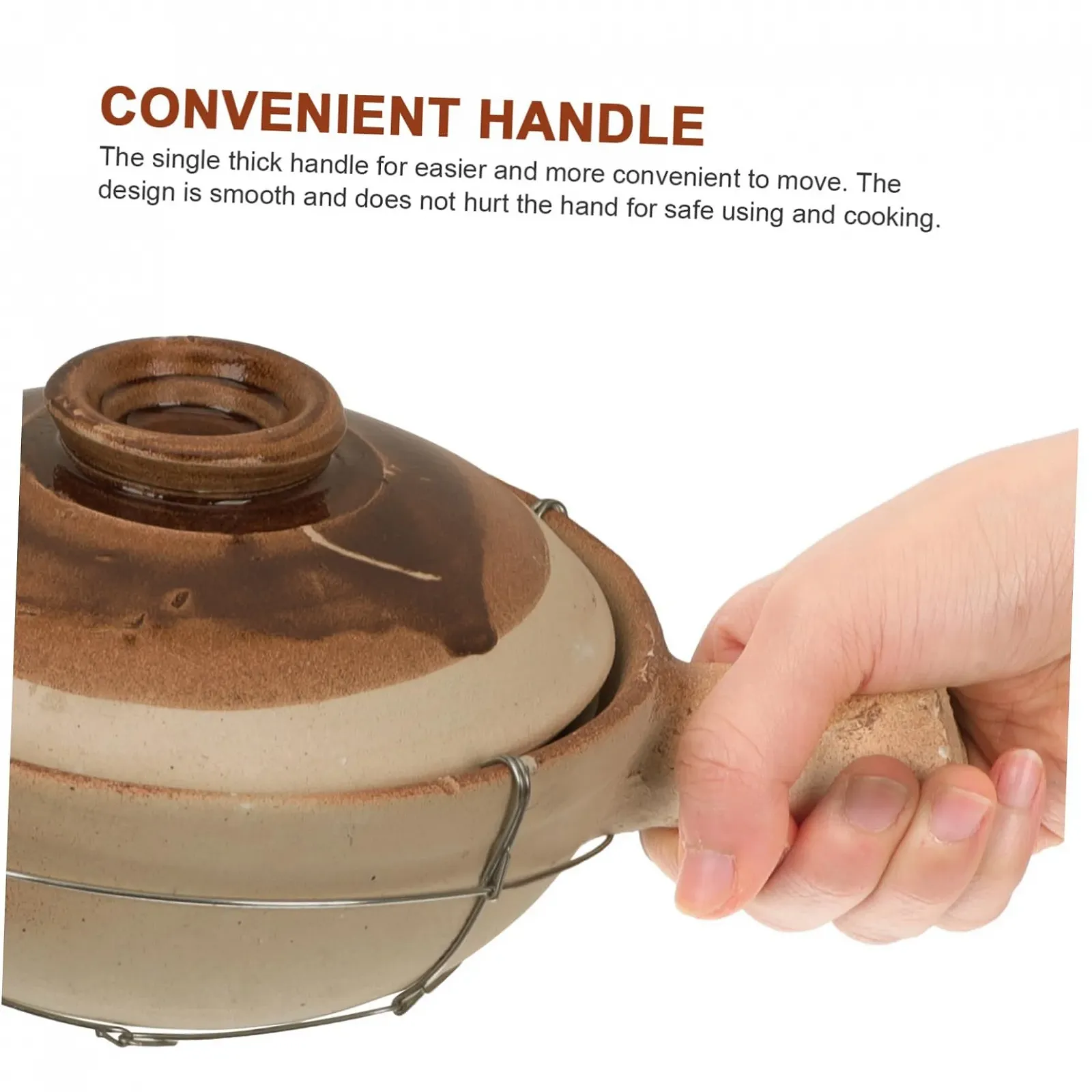 Ківш для запікання VALICLUD із двома ручками для запіканок та супів, фото №3