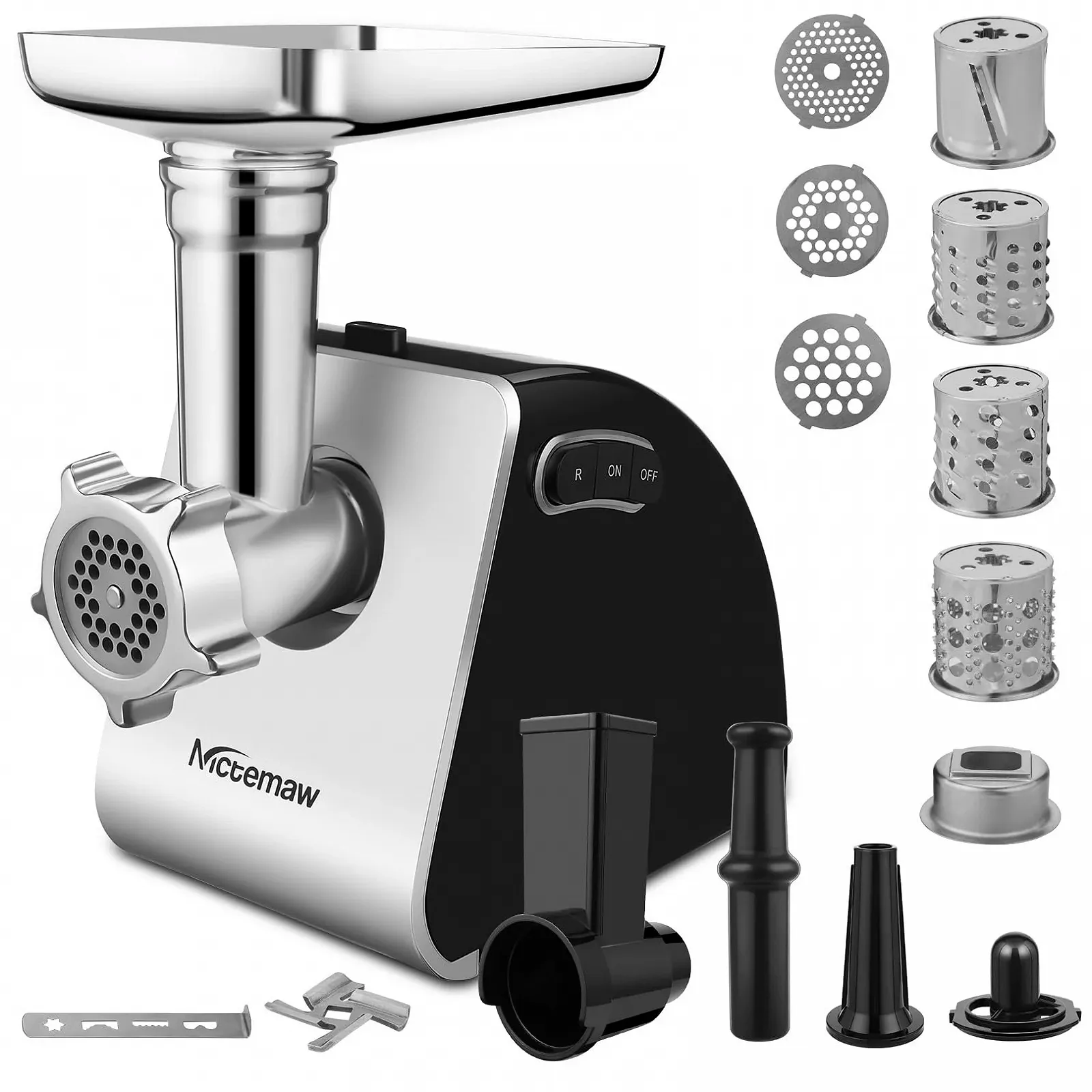Мясорубка электрическая 2000 Вт 3 диска 4 насадки-барабана Sausage Machine, фото №1