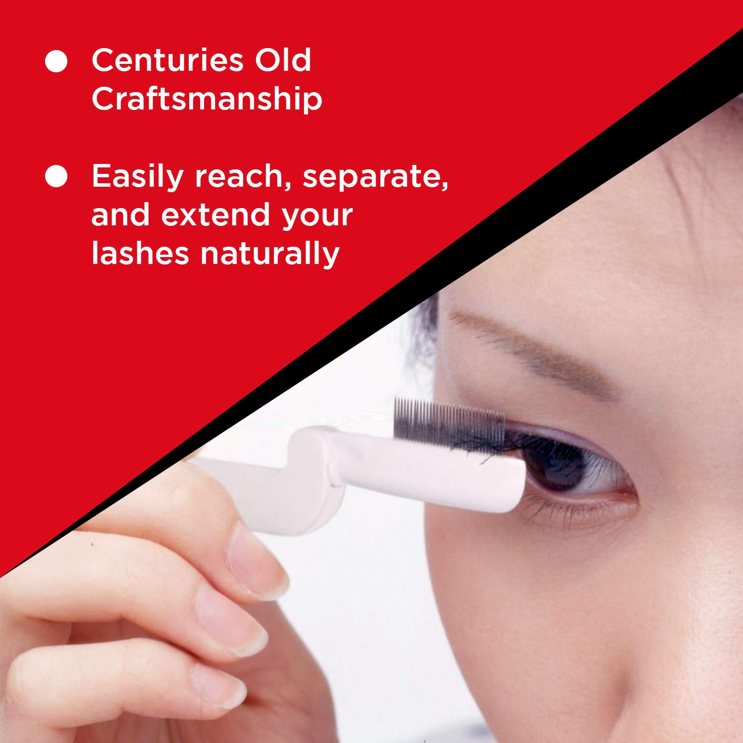 Расческа для ресниц Seki Edge Folding Lash Pin Comb, фото №5 Расческа для ресниц Seki Edge Folding Lash Pin Comb, фото №5