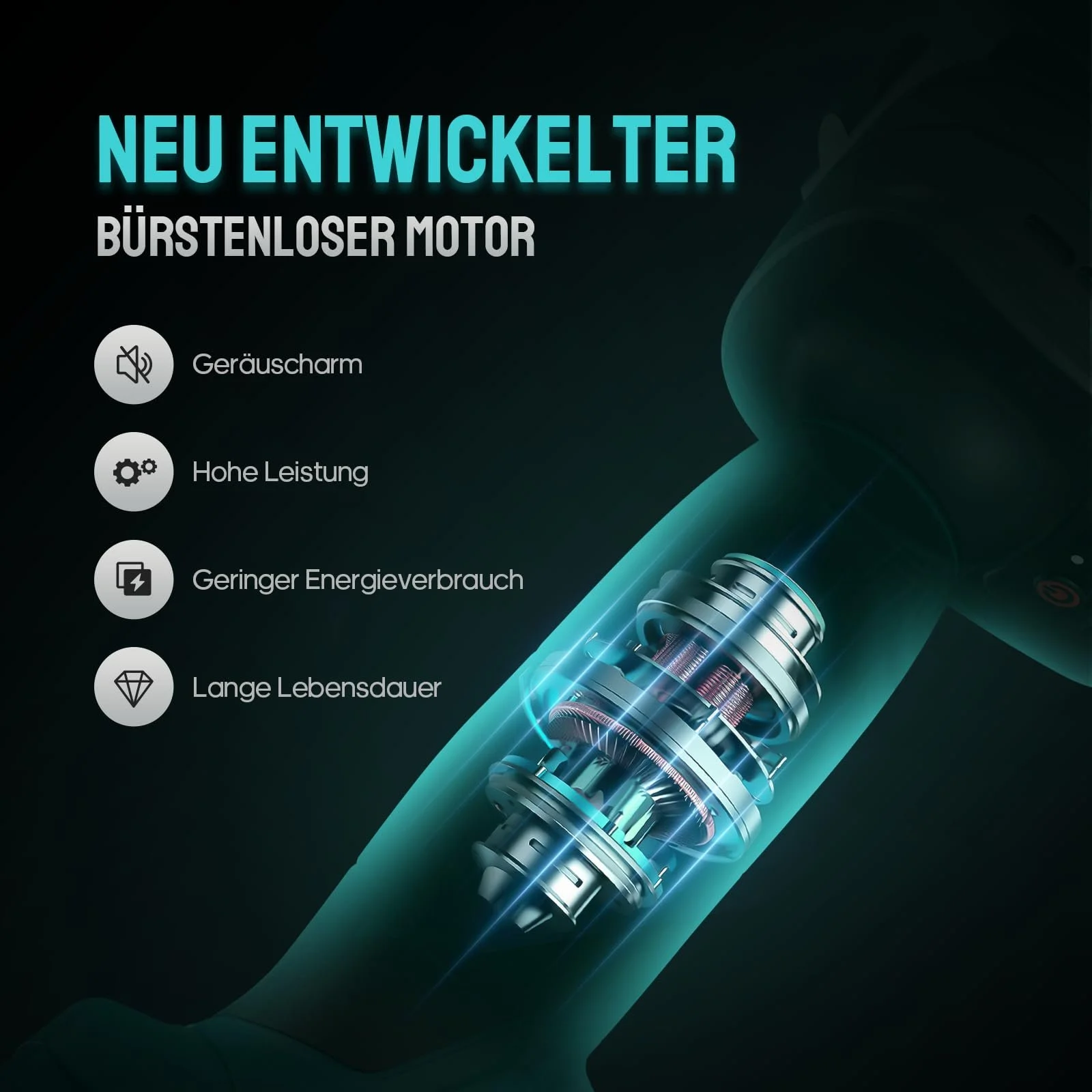 Електричний секатор Geevorks 20 V, акумуляторний з сумкою для перенесення, 2 x 2000 mAh акумулятори та зарядний пристрій, запобіжний вимикач, садові ножиці з м’якою ручкою, діаметр різання 15-30 мм, фото №2