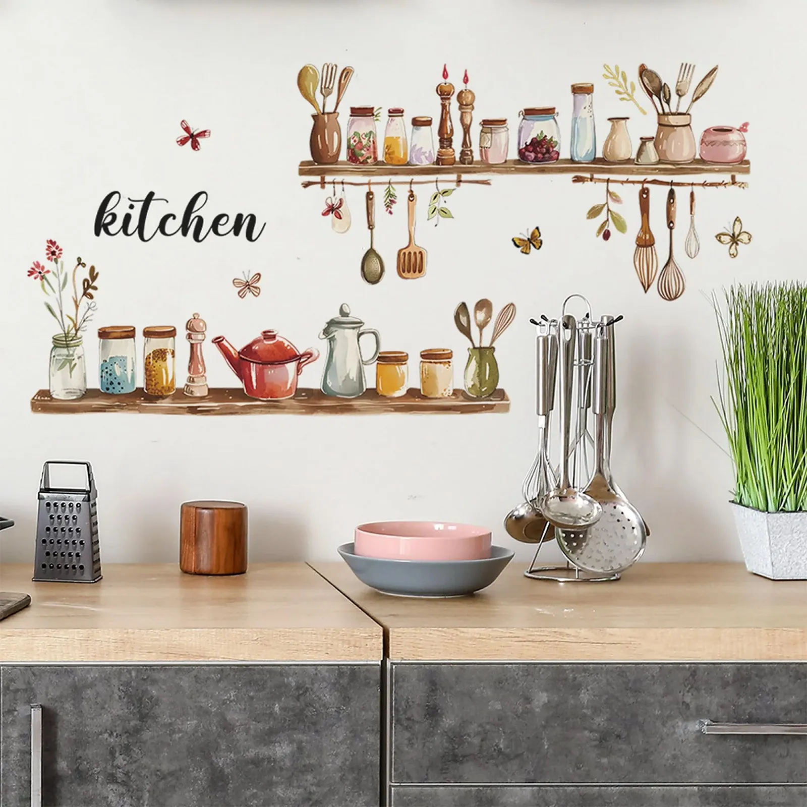 Наклейка на стіну Kitchen Cooking 40 x 60 см, фото №5 Наклейка на стіну Kitchen Cooking 40 x 60 см, фото №5