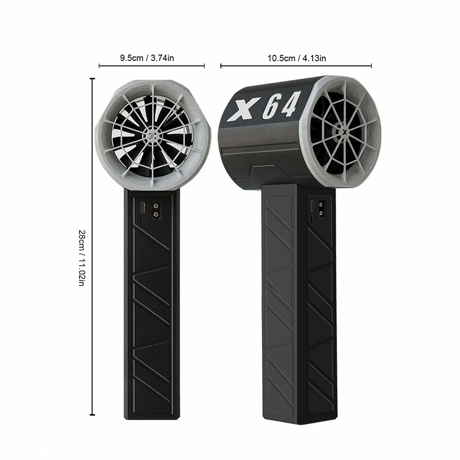 Електрична повітродувка 64 mm Turbine Jet Dryer Безщіткова 8000mAh Carbon Fiber, фото №9 Електрична повітродувка 64 mm Turbine Jet Dryer Безщіткова 8000mAh Carbon Fiber, фото №9