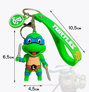 Брелок Ninja Turtles Leonardo на рюкзак, ключи, 6,5 см synthetic.ua - Фото 1