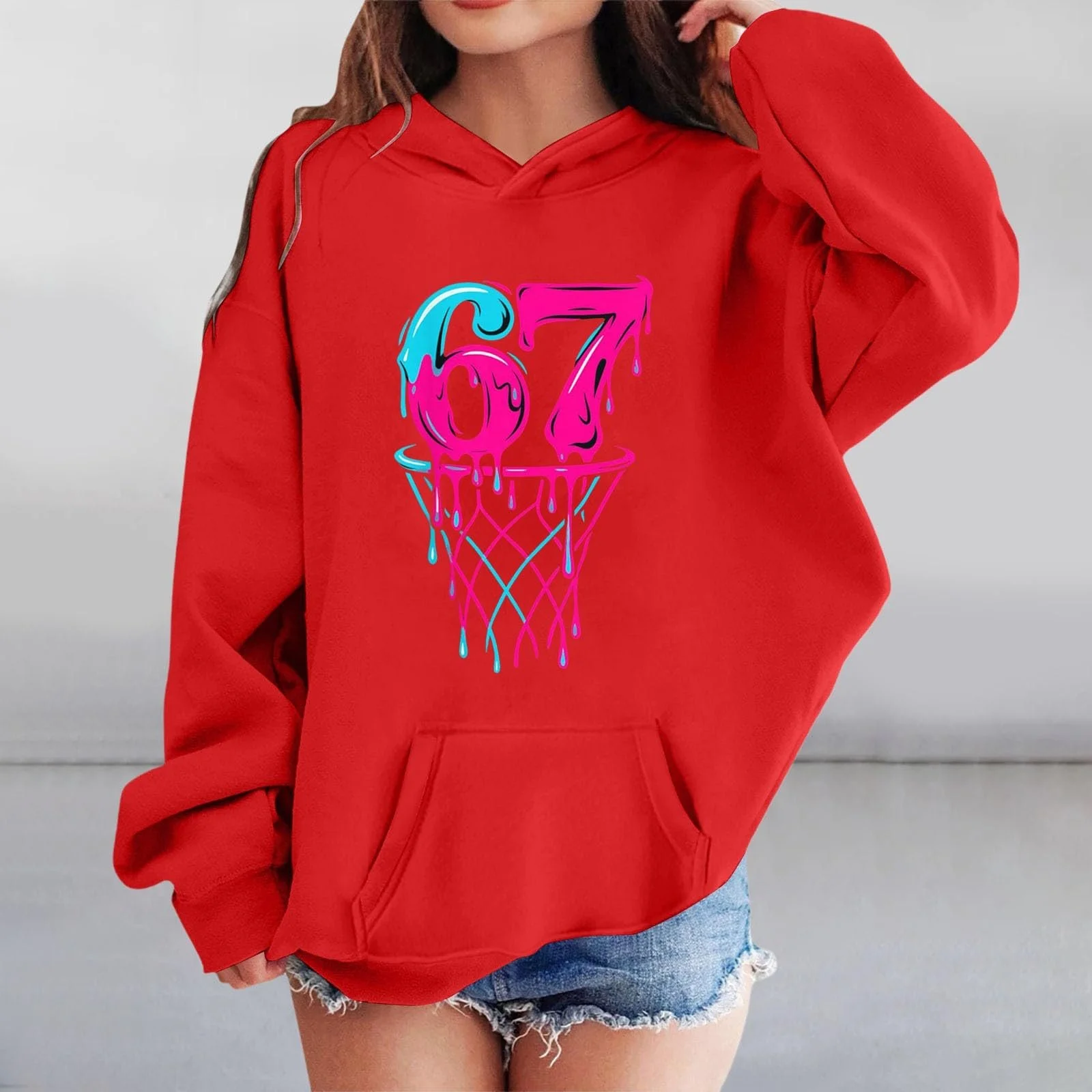 Толстовка 67 Prints Худи для мальчиков размер 164 158 134, Essentials 176 Пуловер, Свитеры, Мягкий Детский Теплый Уютный Джемпер для Девочек, Зимняя Куртка, Подростковая Детская Одежда, фото №3