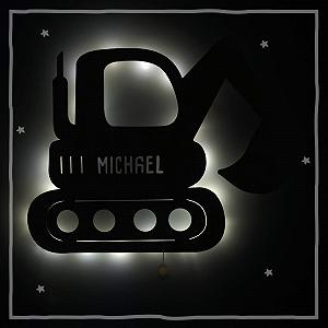 Светильник настенный Digger с именем ночник для детской комнаты [Энергетический класс A++] synthetic.ua - Фото 1