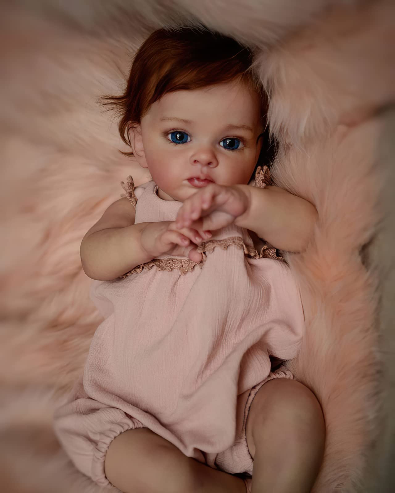Кукла MineeQu 60 см Lifelike Giant Baby Size Silicone Vinyl Reborn Baby мягкое тело для девочек, фото №3