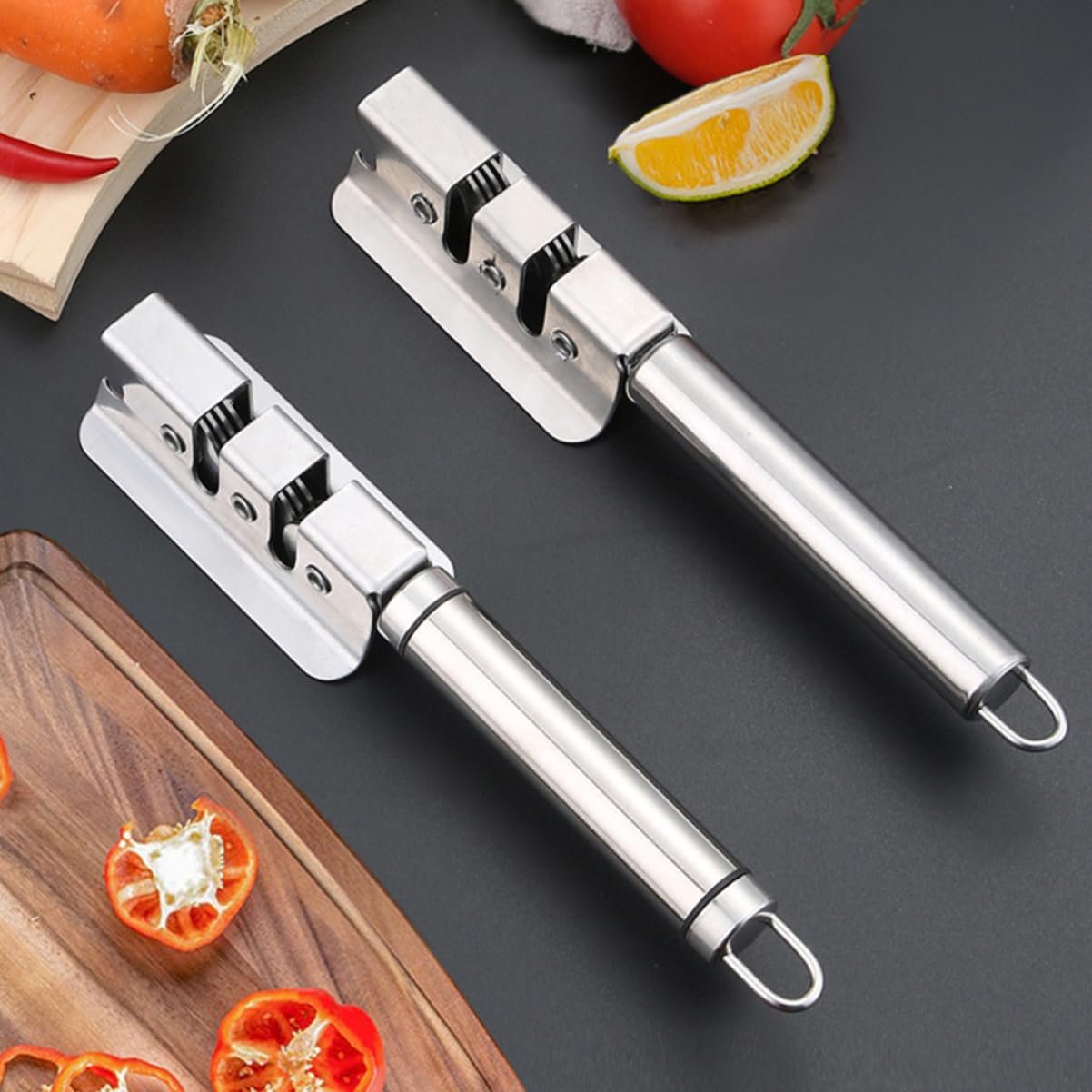 Точило для ножиць LIFKOME Edelstahl Ергономічна з отвором для підвішування з нержавіючої сталі, фото №9