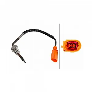 Датчик температуры отработавших газов HELLA 6PT 010 376-681 для AUDI, после сажевого фильтра - Фото 1