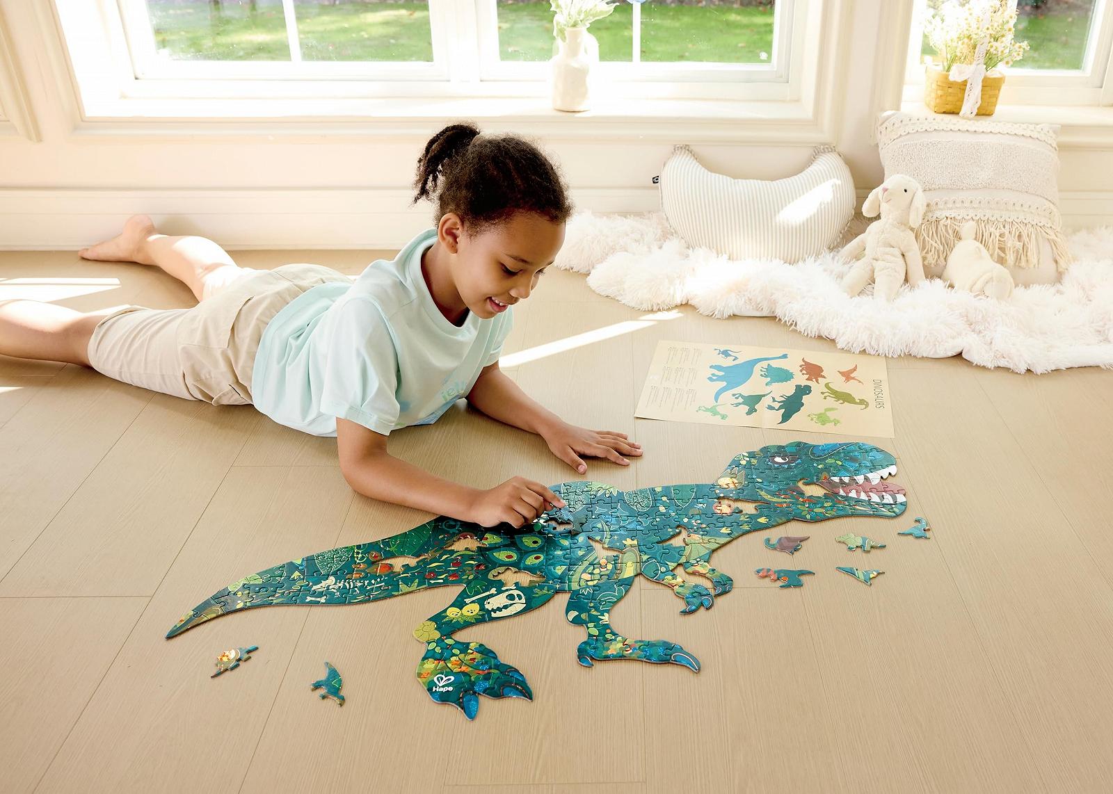 Пазл Hape Shimmer Dinosaur 200 елементів, фото №2 Пазл Hape Shimmer Dinosaur 200 елементів, фото №2