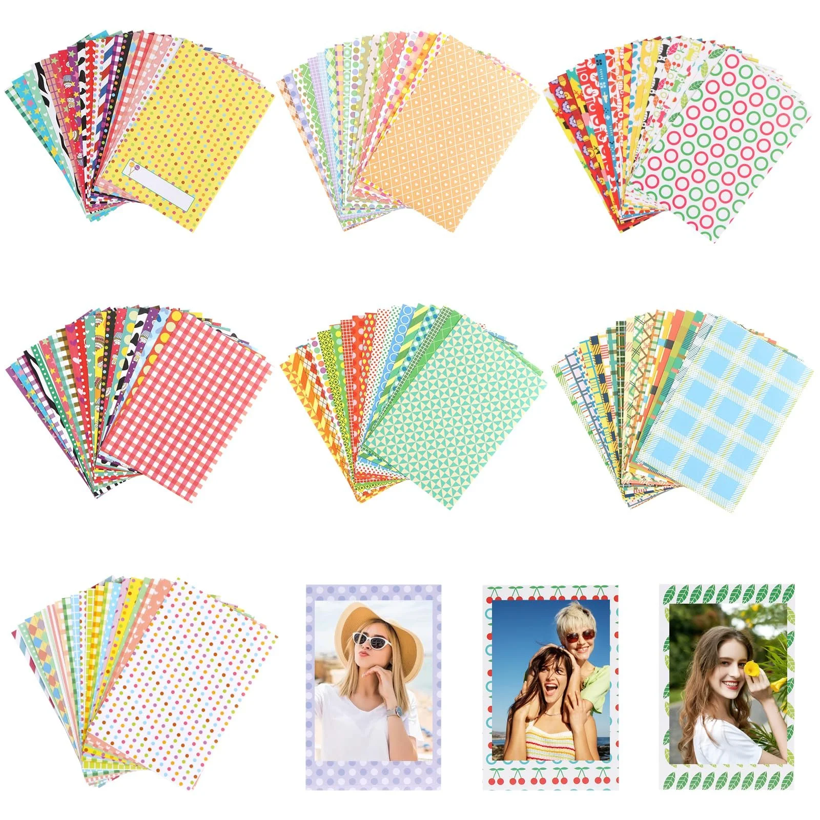 Набор стикеров-рамок для фото 140 шт. для Polaroid & Fujifilm Instax Mini 11 9 8 70 7s, фото №1