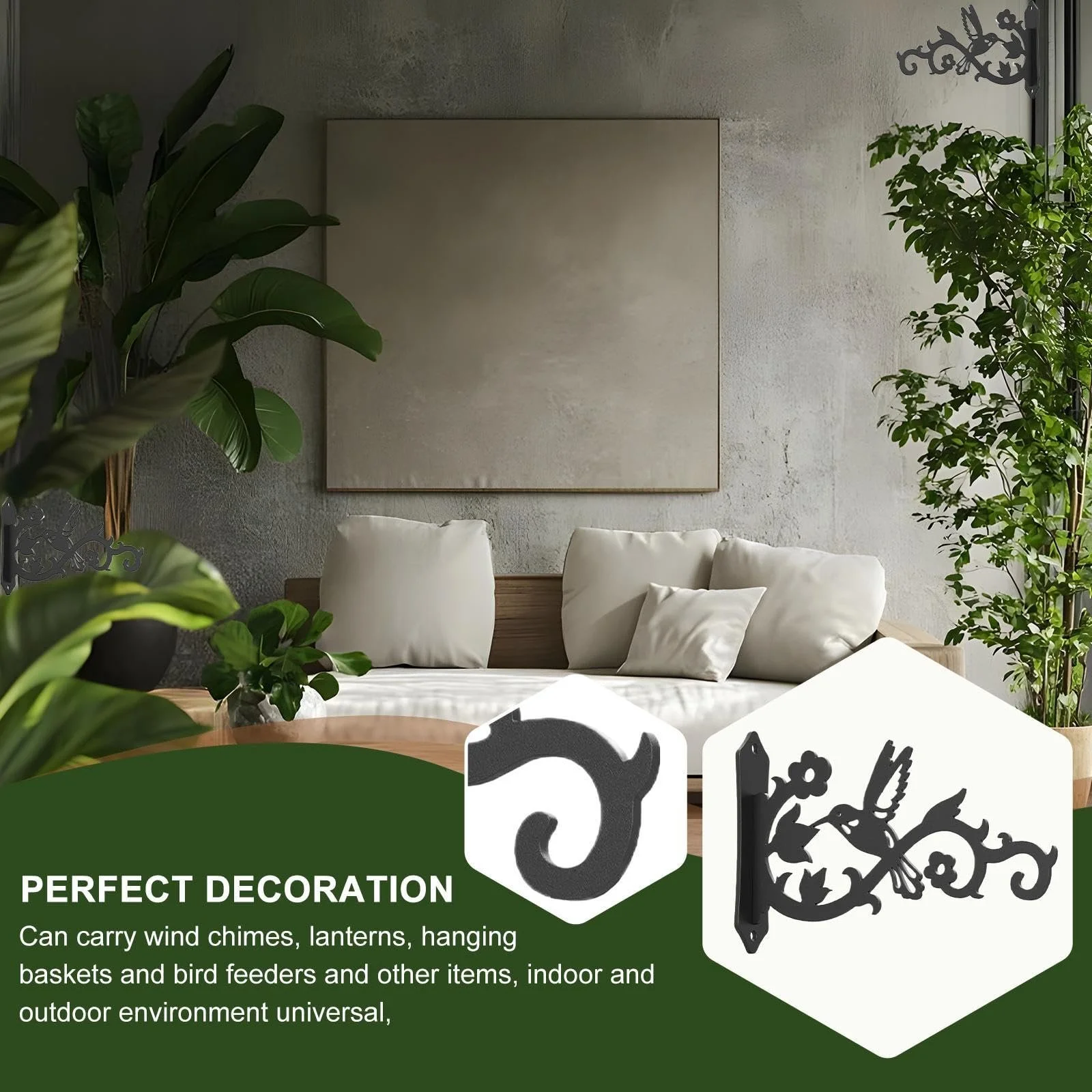 Настенный держатель для растений Bird Design Металлический Рустикальный, фото №2