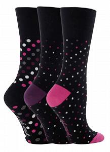 Женские носки Black Dots 3 пары Черный - Фото 1