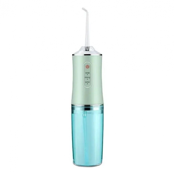 Ірригатор портативний електричний для зубів METR Oral Irrigator S3J2Ірригатор ротової порожнини від USB Зелений, фото №2